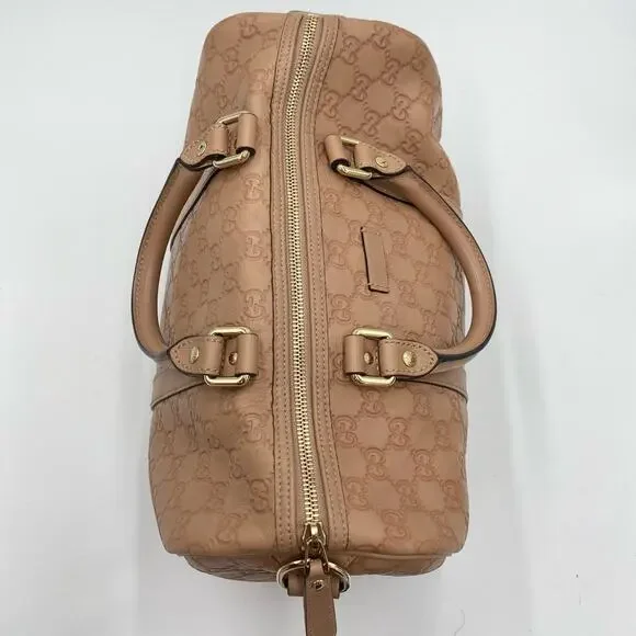 Gucci Dusty Pink Guccissima Leather Medium Joy Boston Bag Top Handle - Picture 9 of 16